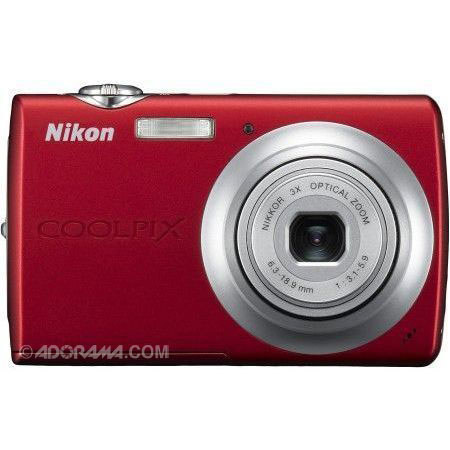 Nikon Coolpix S203 Digital Camera Kit, 4GB,Red, Refurb