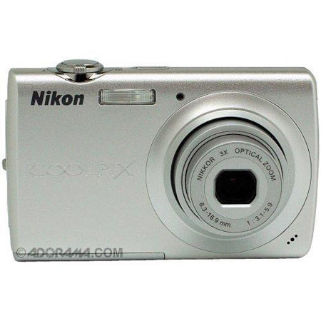 Nikon Coolpix S203 Digital Camera, Silver, Refurbished