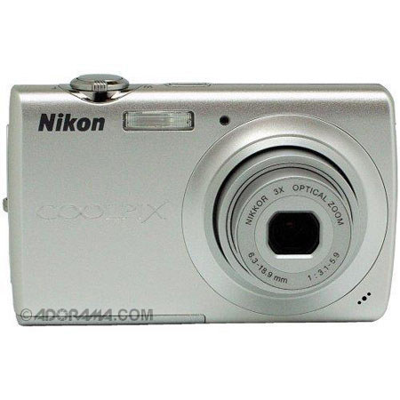 Nikon Coolpix S203 Digital Camera Kit, 4GB,Slv, Refurb