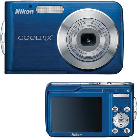 Nikon Coolpix S210 Digital Camera Kit Blue With 2GB SD Memory Card, Camera Case, 2 Year Extended Service Coverage, Table Top Tripod,