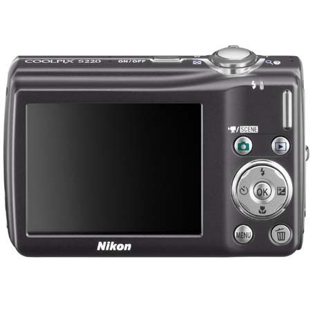 Nikon Coolpix S220 Digital Camera with 10.0 MP, Black