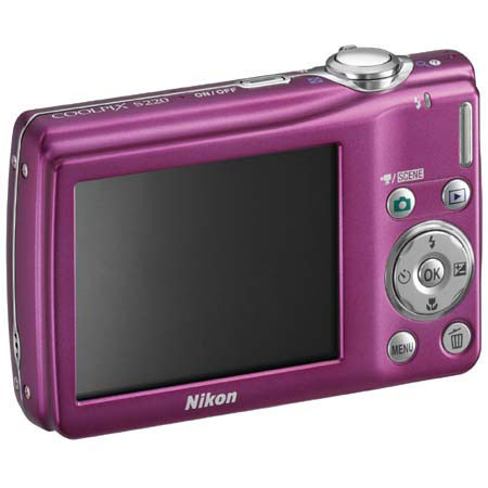Nikon Coolpix S220 Digital Camera with 10.0 MP,Magenta