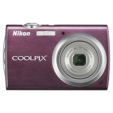 Nikon Coolpix S230 Dig Cam Kit w/Lens Cleaning Kit,Plum
