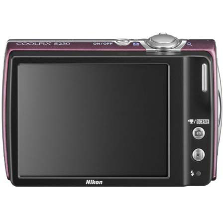 Nikon Coolpix S230 Digital Camera with 10.0 MP, Plum