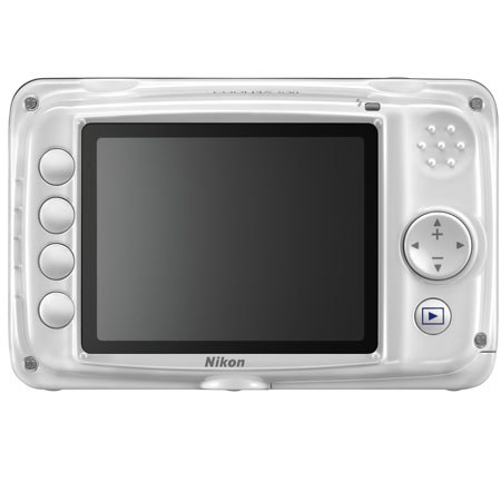Nikon Coolpix S30 Digital Camera, White