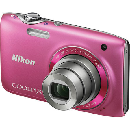 Nikon Coolpix S3100 Digital Camera Kit, 4GB, Pink
