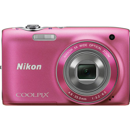 Nikon Coolpix S3100 Digital Camera, Pink