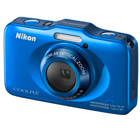 Nikon Coolpix S31 Digital Camera, Blue
