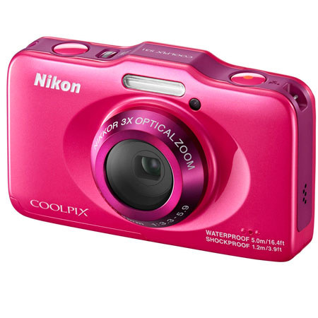 Nikon Coolpix S31 Digital Camera, Pink
