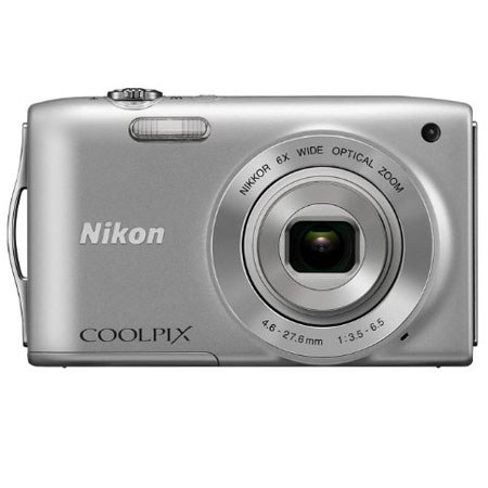 Nikon CoolPix S3200 Digital Camera, Silver - Refurbished by Nikon USA