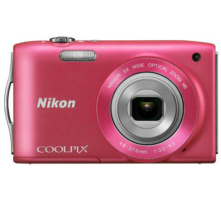 Nikon Coolpix S3300 Digital Camera - Pink Bundle