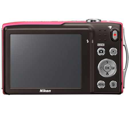 Nikon Coolpix S3300 Digital Camera, Pink