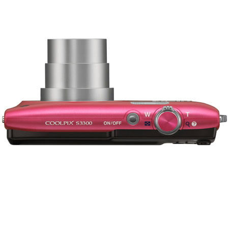 Nikon Coolpix S3300 Digital Camera, Pink