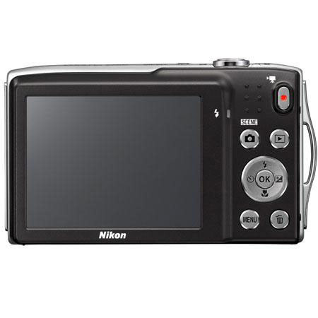 Nikon Coolpix S3300 Digital Camera, Silver - Refurbished by Nikon U.S.A.