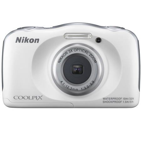 Nikon COOLPIX S33 Digital Camera, White