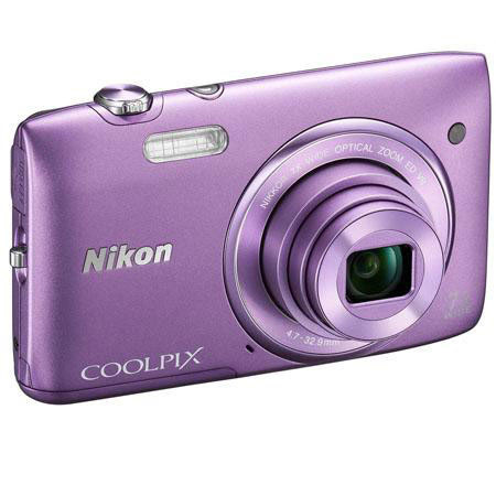Nikon Coolpix S3500 Camera, Purple - Bundle w/Accessory Package B (See Details)