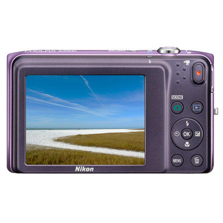 Nikon Coolpix S3500 Digital Camera, Purple