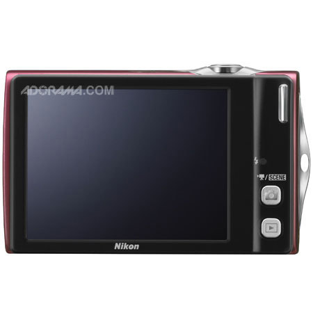 Nikon Coolpix S4000 Digital Camera, Plum, Refurbished