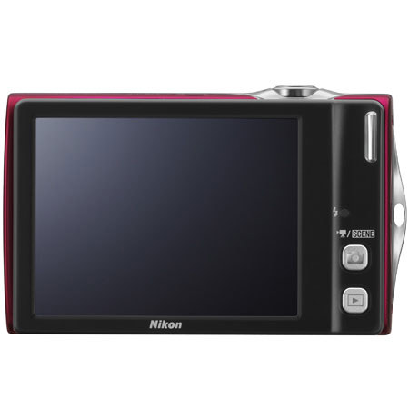 Nikon Coolpix S4000 12MP Camera, 3in HVGA, Red