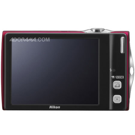Nikon Coolpix S4000 Digital Camera, Red, Refurbished