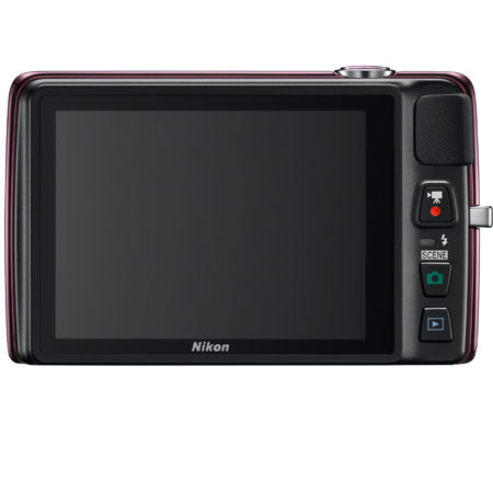 Nikon Nikon Coolpix S4300 16 Megapixel Digital Camera with 6x Wide Angle Optical Zoom, 3" LCD Display, HD (720p) Movies, Plum
