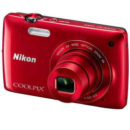 Nikon Coolpix S4300 Digital Camera - Red - Refurbished by Nikon USA