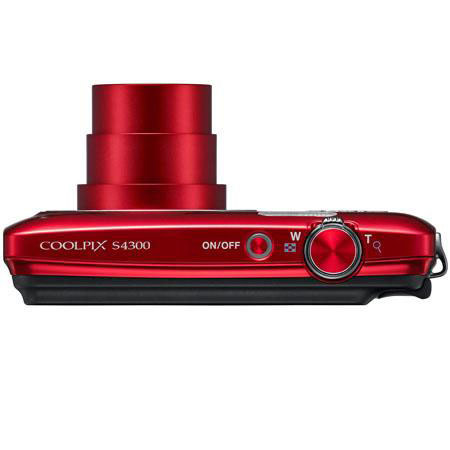 Nikon COOLPIX S4300 レッド Nikon Coolpix S4300 Digital Camera - Red - Refurbished by Nikon USA