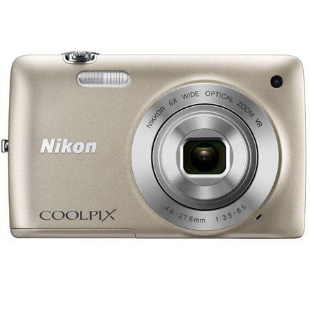 Nikon Coolpix S4300 Digital Camera Silver Bundle 4GB