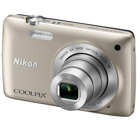 Nikon Coolpix S4300 Digital Camera - Silver - Refurbished by Nikon USA
