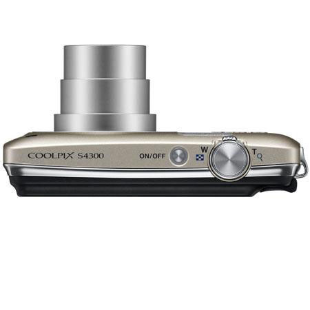 Nikon Coolpix S4300 Digital Camera - Silver - Refurbished by Nikon USA