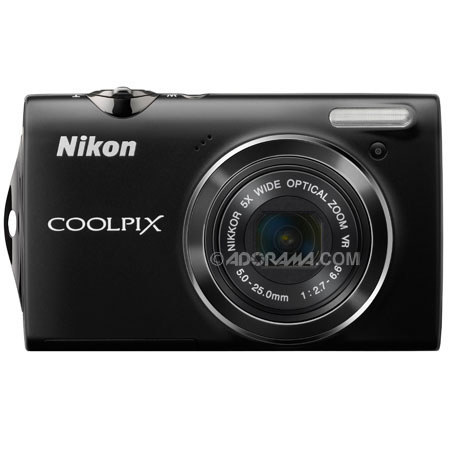Nikon Coolpix S5100 Digital Camera Kit, 4GB, Black
