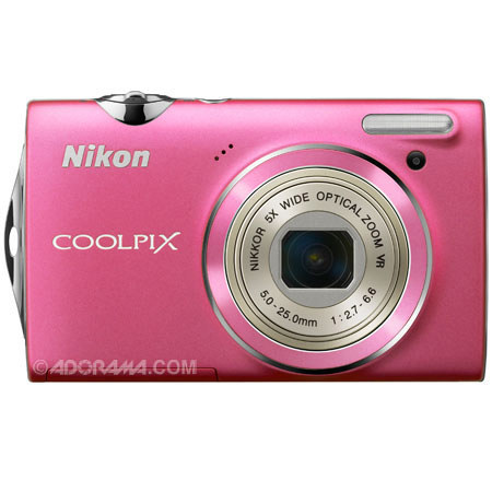 Nikon Coolpix S5100 Digital Camera Kit, 4GB, Pink