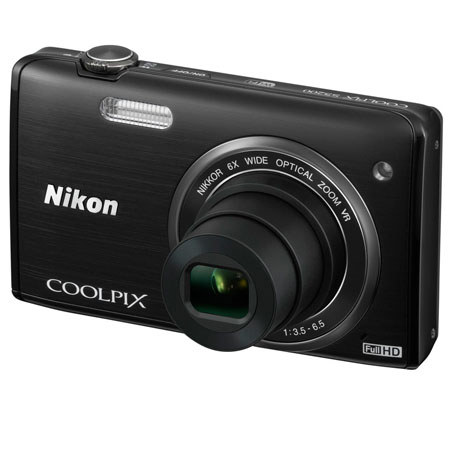 Nikon CoolPix S5200 Digital Camera, Black