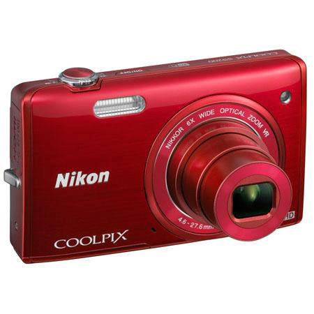 Nikon Coolpix S5200 Digital Camera RED With Basic Accessory KIT