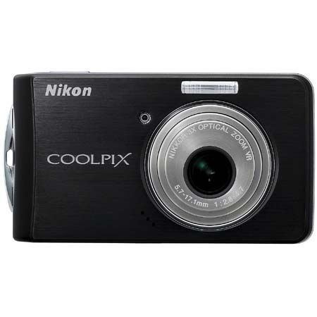 Nikon Coolpix S520 Digital Camera, 8.1 Megapixel, 3x Optical Zoom, 4x Digital Zoom, 2.5" LCD Display, Black