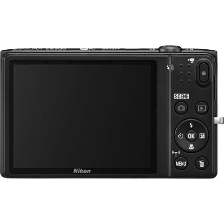 Nikon Coolpix S5300 Digital Camera, 16MP, 8x Optical Zoom, Full HD 1080p Videos, Built-In WiFi, Plum
