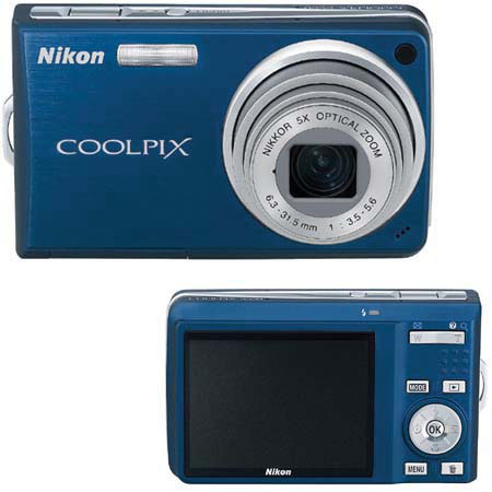 Nikon Coolpix S550 Digital Camera Kit,Blue With 1GB SD Memry Card, Camera Case, 2 Year Extended Service Coverage, Table Top Tripod,
