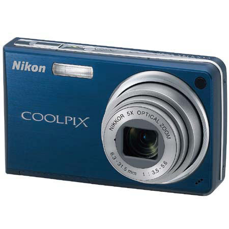 Nikon Coolpix S550 Digital Camera, 10.0 Megapixel - Blue - Refurbished by Nikon U.S.A.