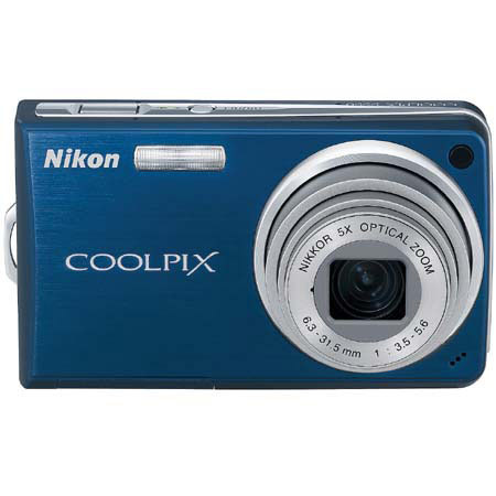 Nikon Coolpix S550 Digital Camera, 10.0 Megapixel, 5x Optical Zoom, 4x Digital Zoom, 2.5" LCD Display, Blue