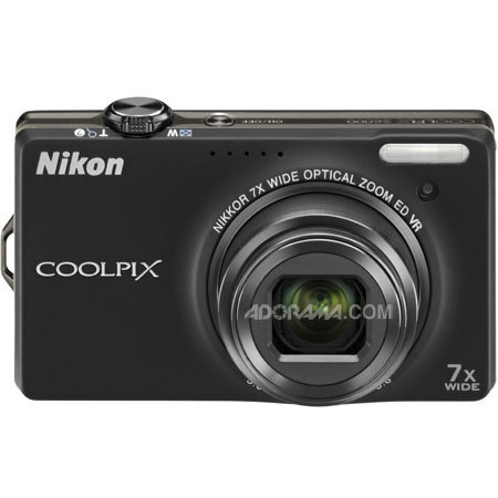 Nikon Coolpix S6000 Digital Camera, Black with 8GB Card