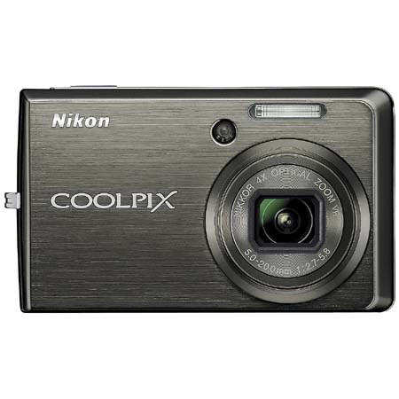 Nikon Coolpix S600 Digital Camera, 10.0 Megapixel, 4x Wide-Angle Optical Zoom, 4x Digital Zoom, 2.7" LCD Display, Black
