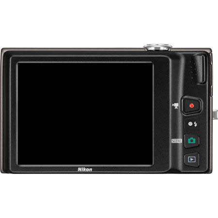 Nikon Coolpix S6100 Digital Camera, Black - Refurbished
