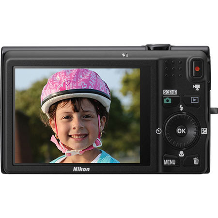 Nikon Coolpix S6200 Digital Camera, Black