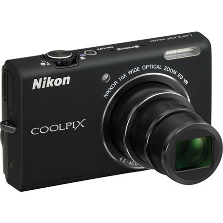 Nikon Coolpix S6200 Digital Camera, Black