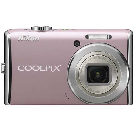 Nikon Coolpix S620 Dig Cam Kit with 4GB SD Card, Pink