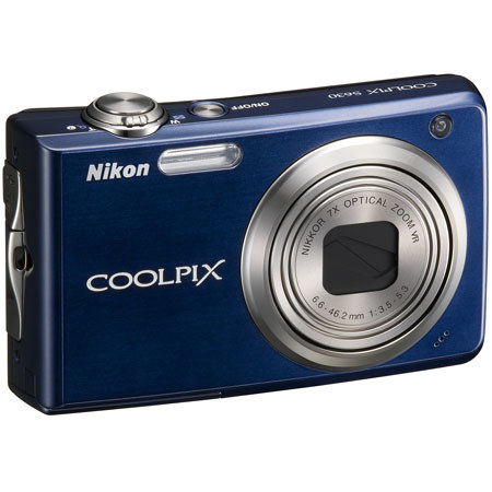 Nikon Coolpix S630 Digital Camera, Blue - Refurbished