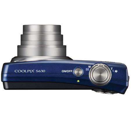 Nikon Coolpix S630 Digital Camera with 12.0 MP, Blue