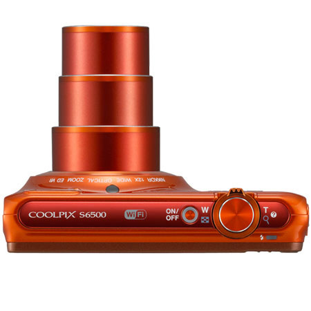 Nikon Coolpix S6500 Digital Camera, Orange