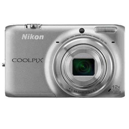 Nikon Coolpix S6500 16MP Digital Camera, Silver - Refurbished by 