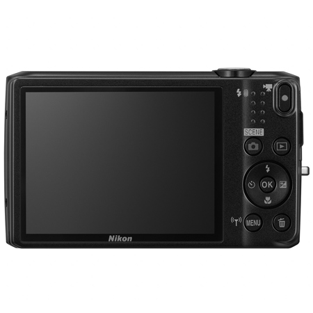 Nikon Coolpix S6800 Digital Camera, 16MP, 12x Optical Zoom, Full HD 1080p Video, Built-in Wi-Fi, Black